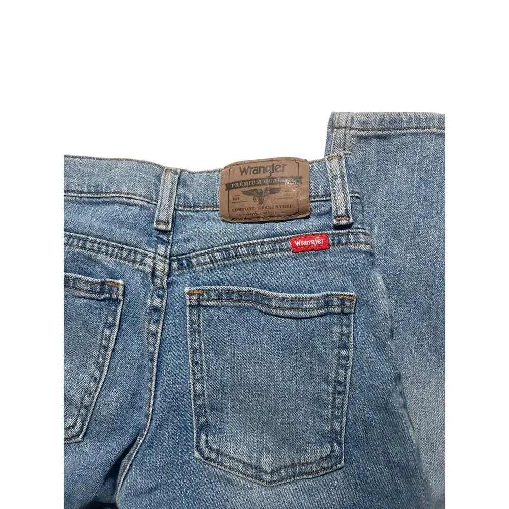 Wrangler Boy's 10 Slim Fit Adjustable Cotton Blend Western Denim Jeans 5WRBWKY
