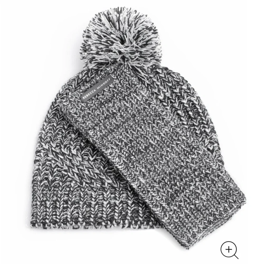 NWT rebecca minkoff marled beanie & arm warmer