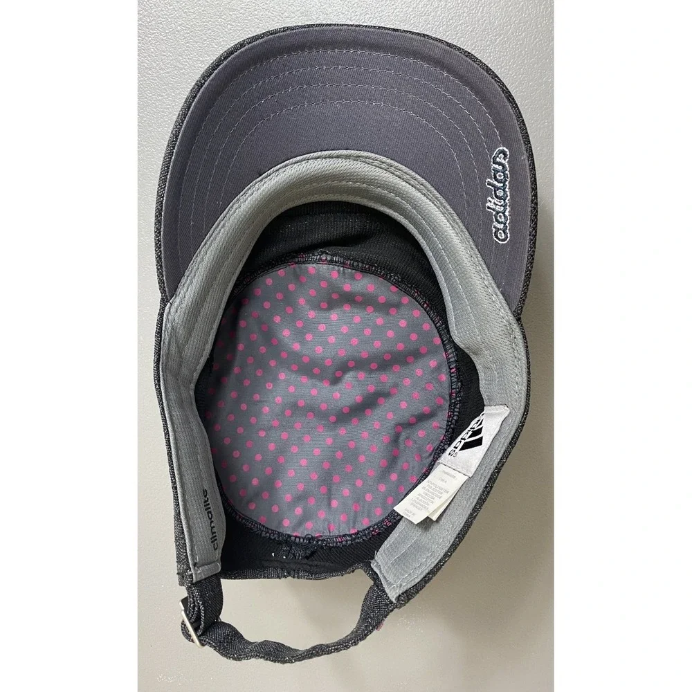 Adidas Women's Army Cap Hat Sparkle Glitter Gray Pink White Adjustable