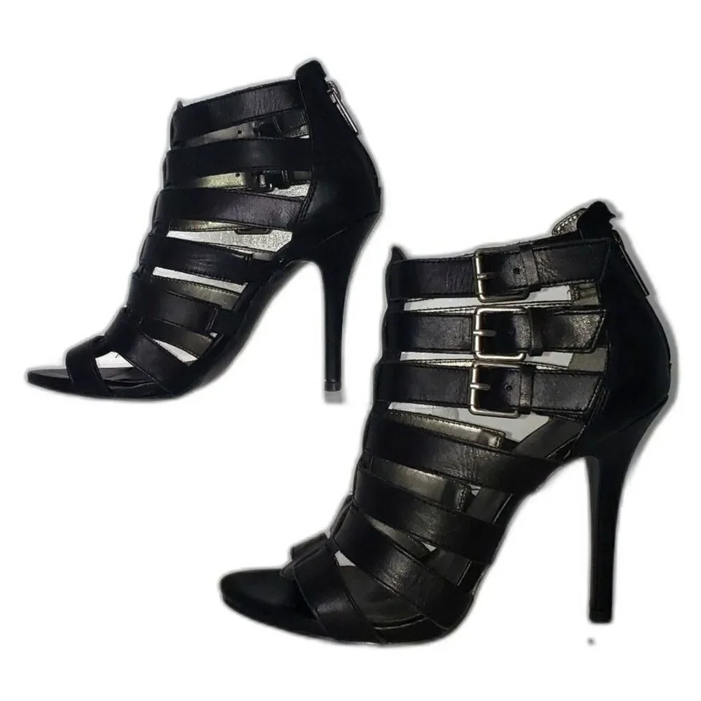 Guess black leather