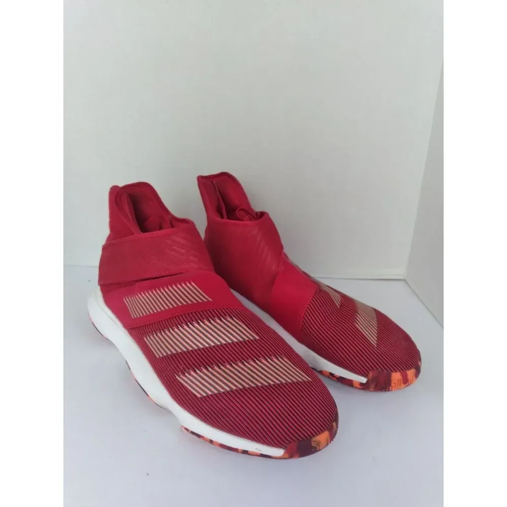 Adidas N3XT L3V3L Red‎ Laceless Basketball Shoes High Top Sneakers G54428 Mens
