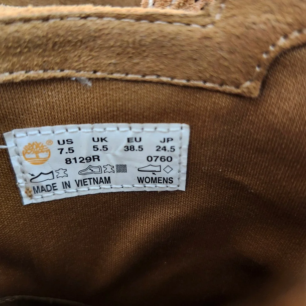 Timberland tan suede