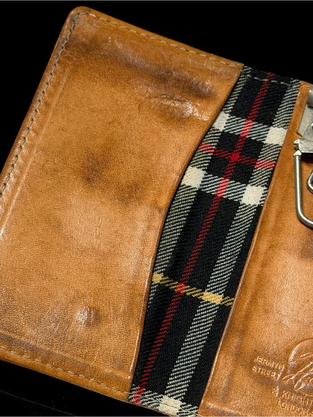 Vintage Blue Magic London Brown Leather Wallet Heritage Quiet Luxury
