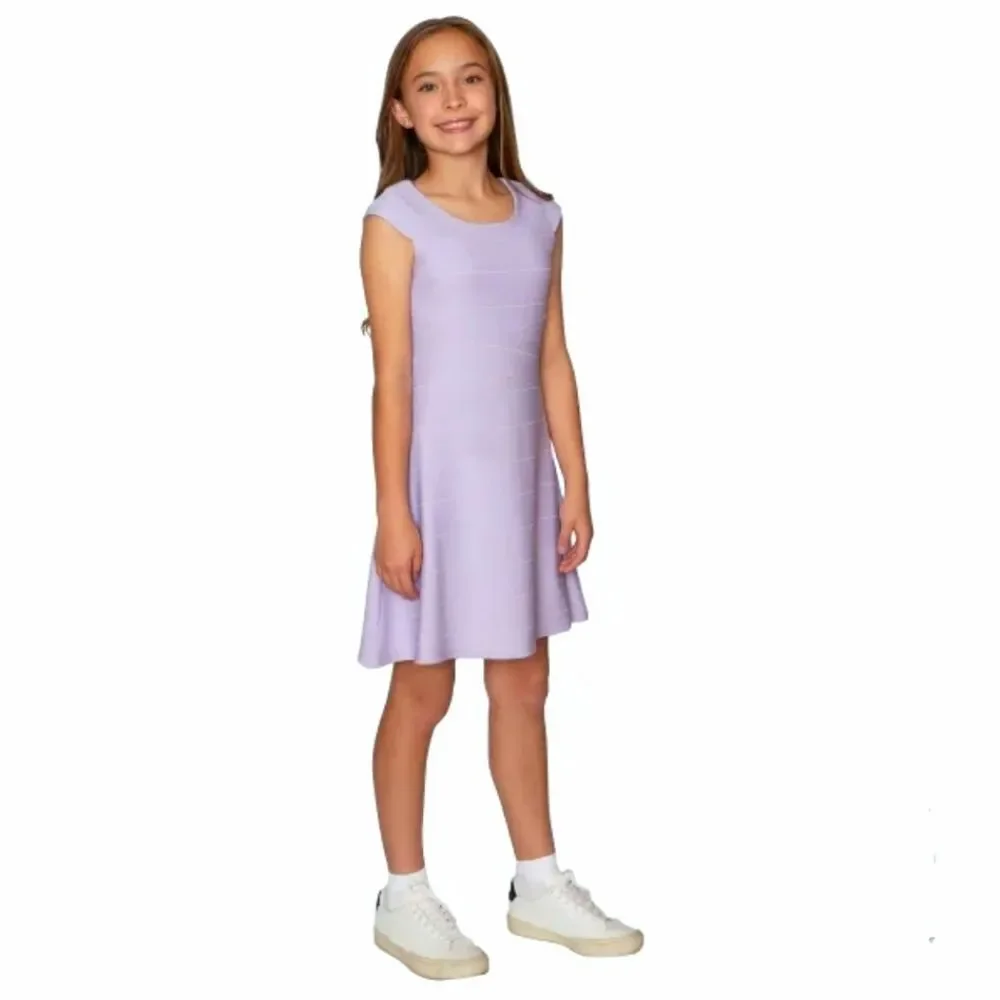 LOVE Ava & Yelly Preppy Purple A-line Skater Dress NWT Youth Girls S (7/8) Lined