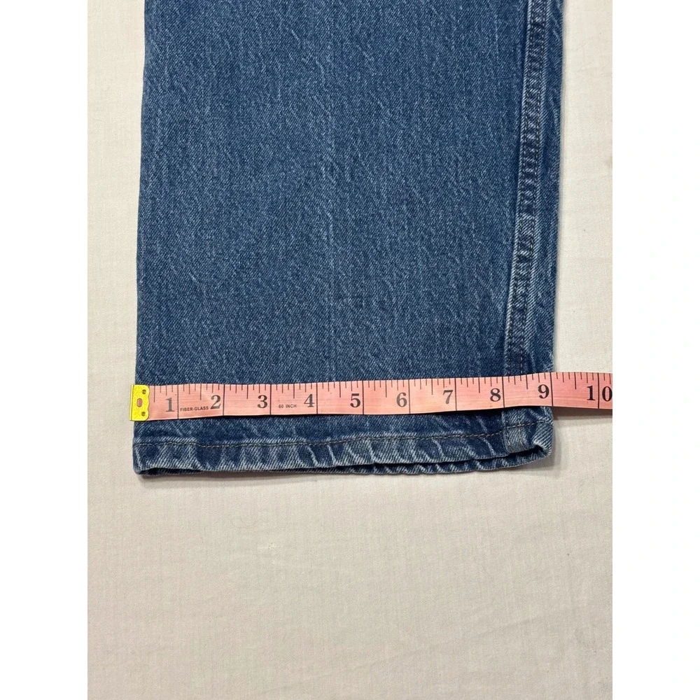 Wrangler Premium Quality Mens Blue Denim Straight Leg Jeans 44x30 1097FXVMD
