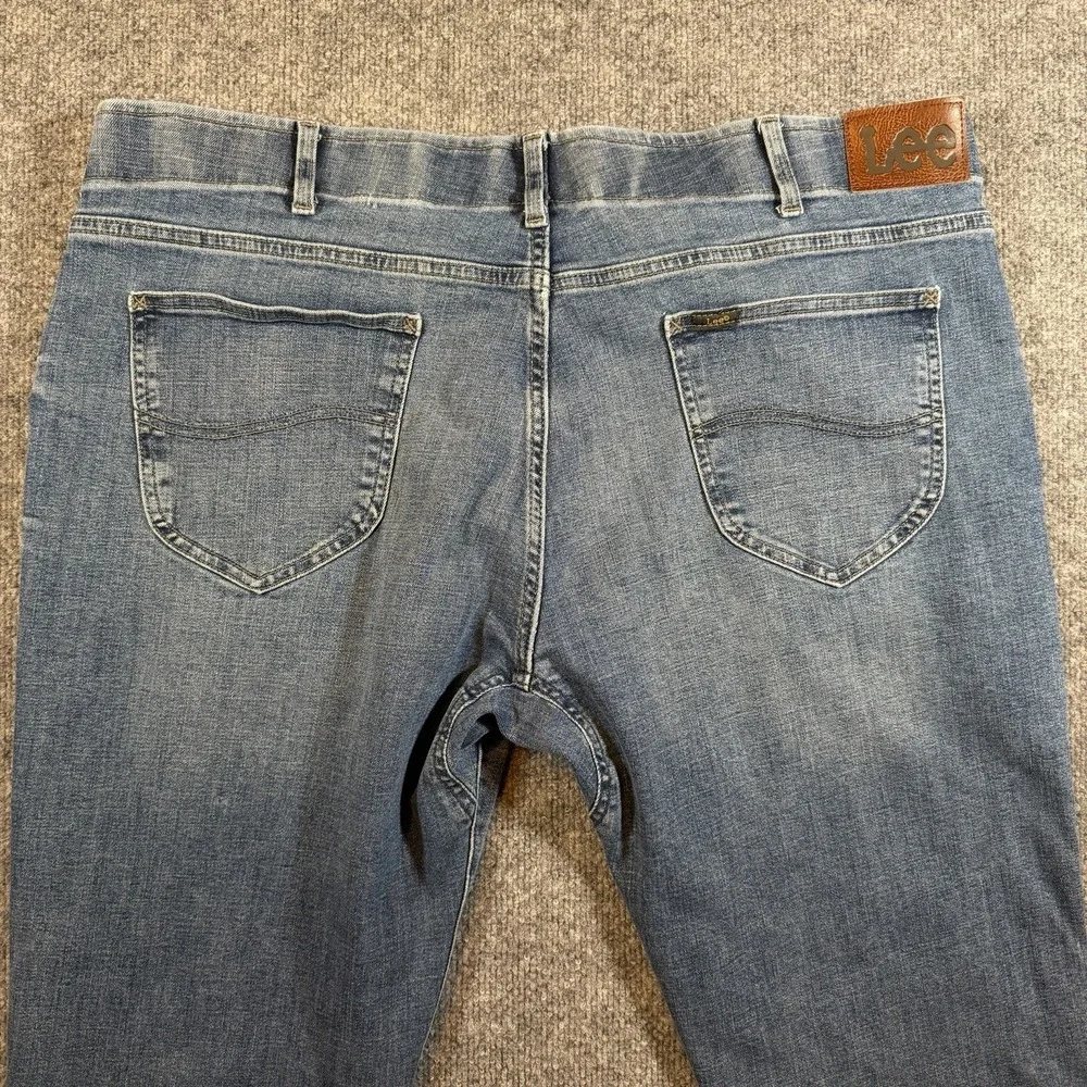 Lee‎ Extreme Motion MVP Denim Jeans Men's 42x30 Blue Straight Fit Tapered Leg