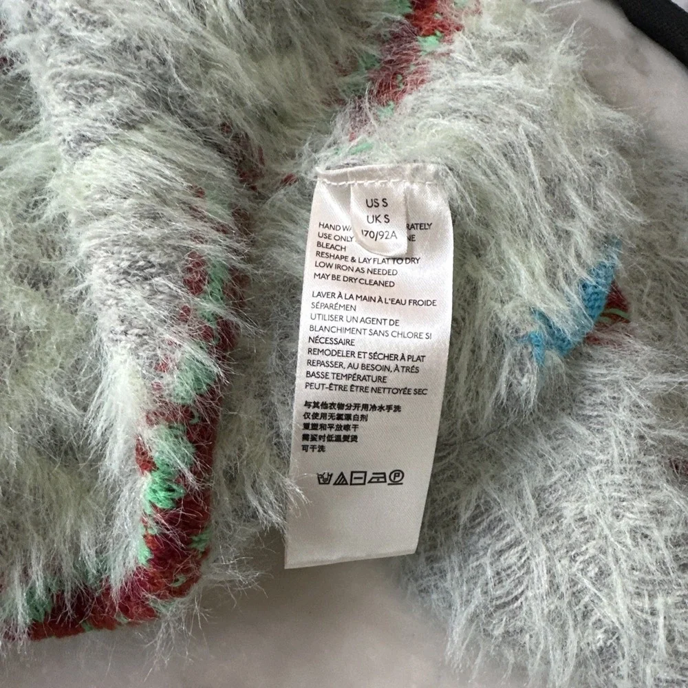 Free People Fair Weather Fuzzy Oversized‎ Women's Sweater Cardigan Size Small