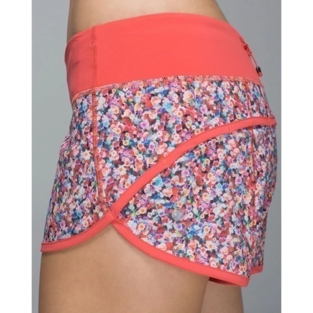 Lululemon Run Speed Short *4-way Stretch in Prism Petal Multicolor Floral Shorts