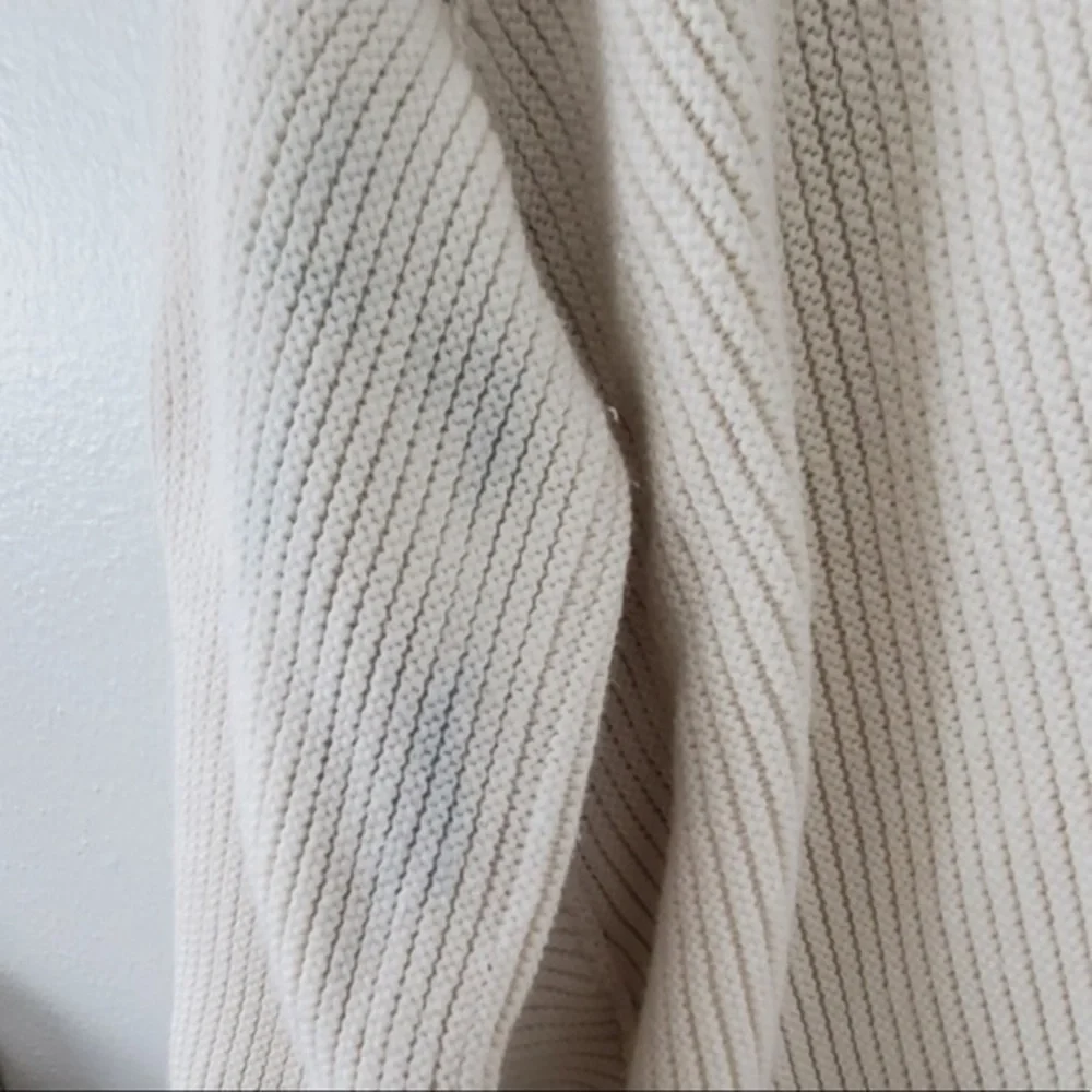Free People Oversized Chunky Knit Sweater La Brea Heavy Cream Ivory Pullover Top