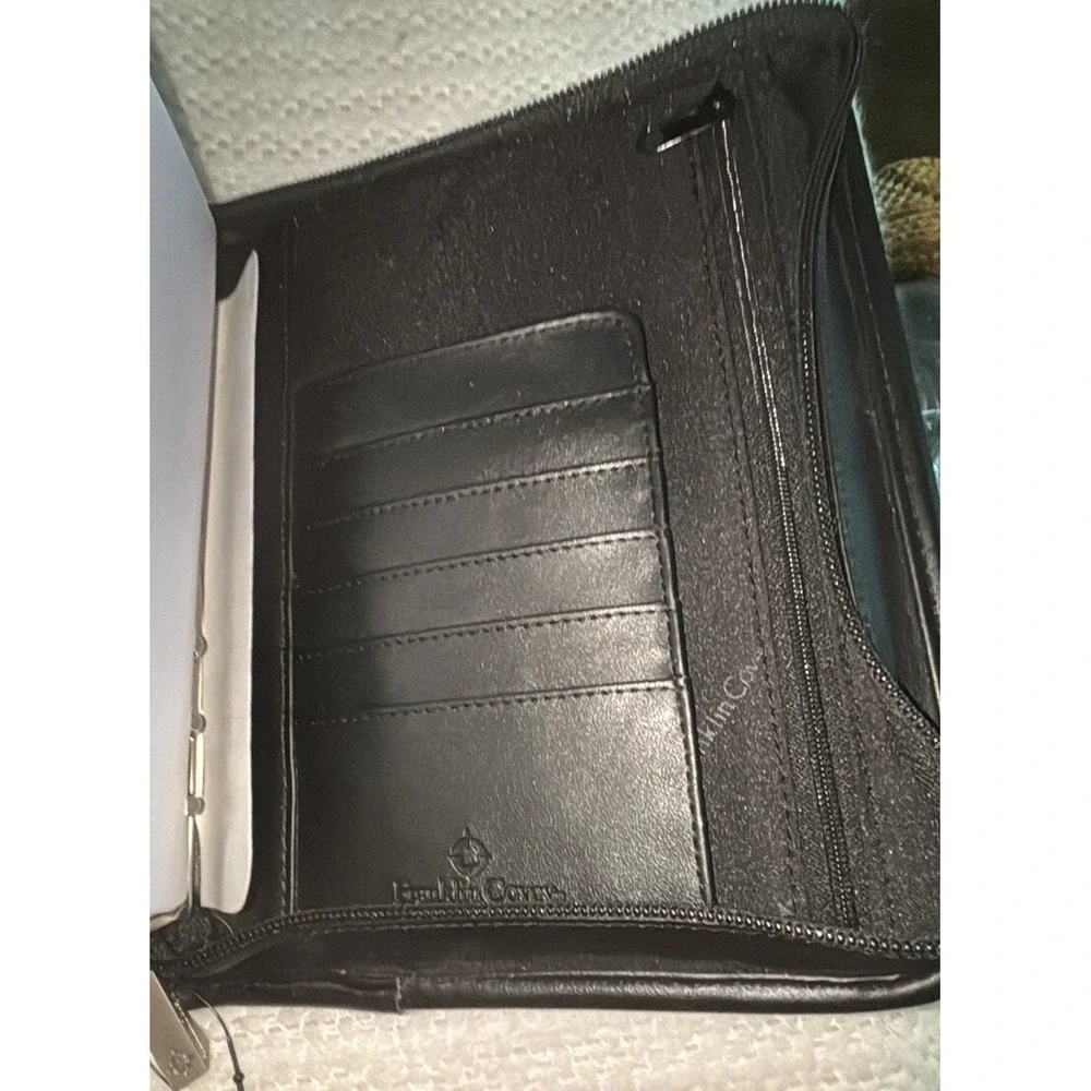 Vtg Franklin Covey Compact System 6 Ring Binder Black NWOT‎ Undated Inserts