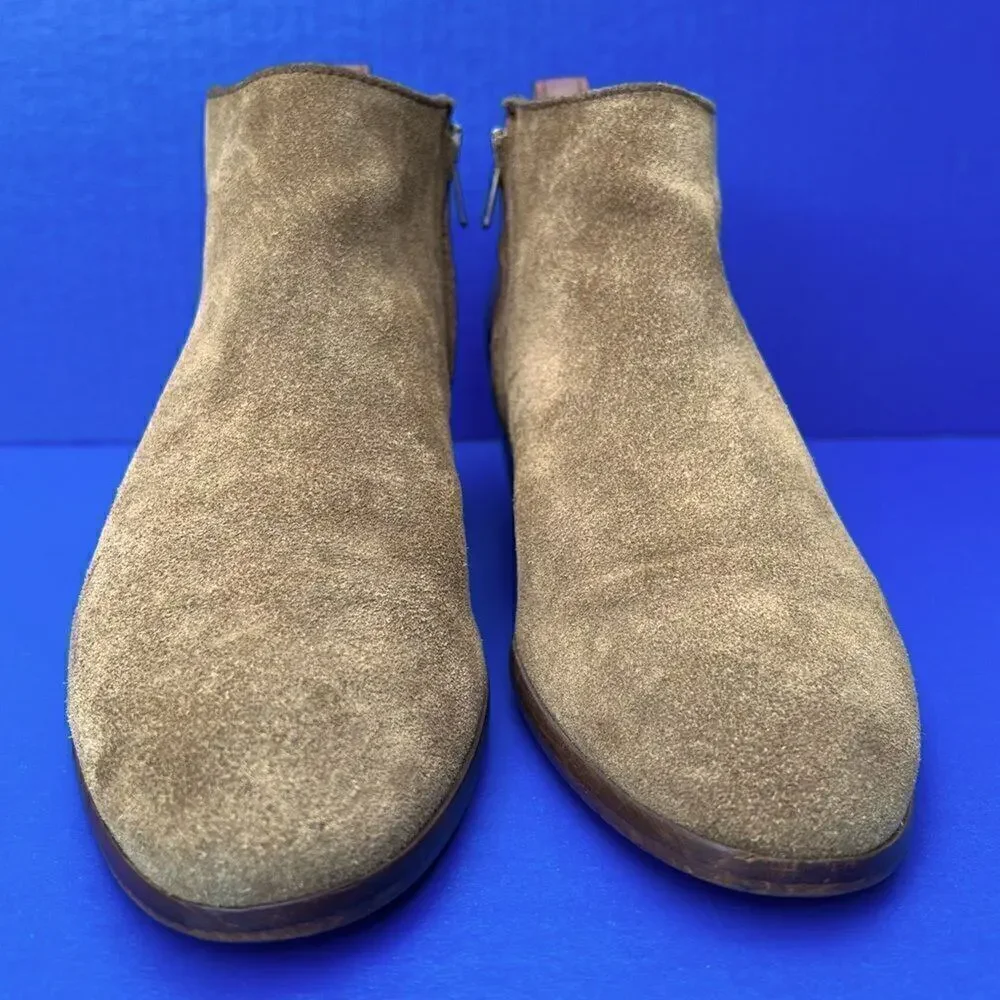 Madewell Womens The Charley Boot Leather Suede‎ Cigar Ankle Boots 9 39101