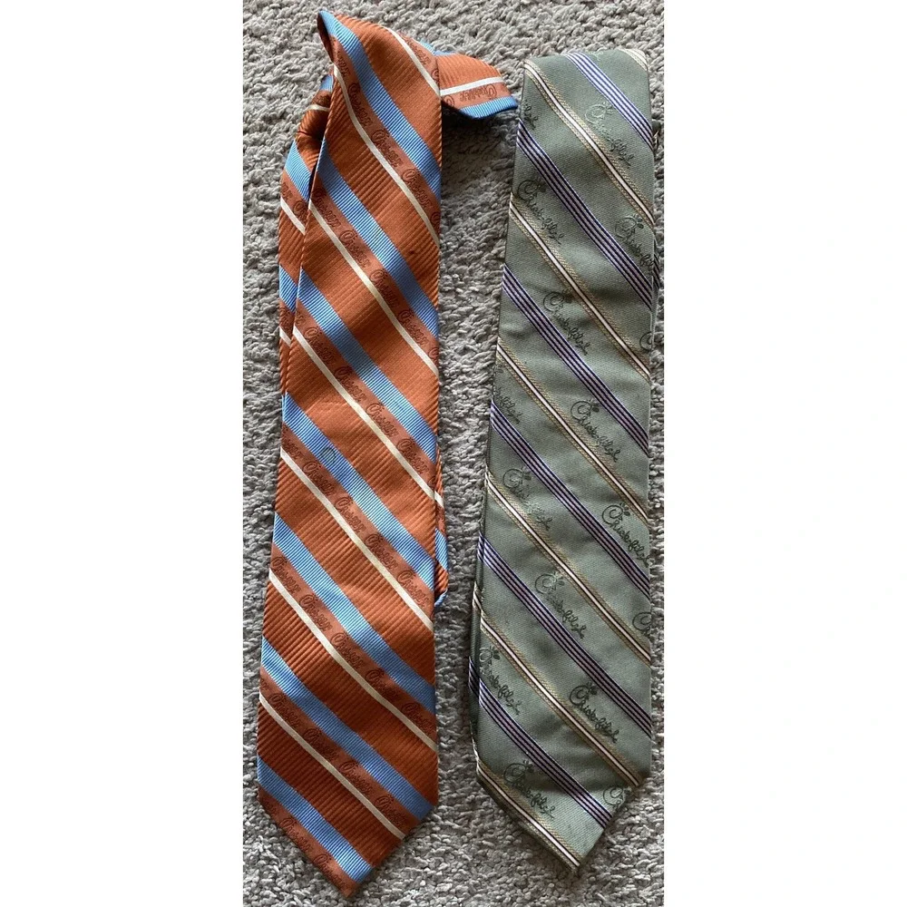 *Stained* Lot‎ Of 2 Chick-fil-a Mens Neckties Team Style