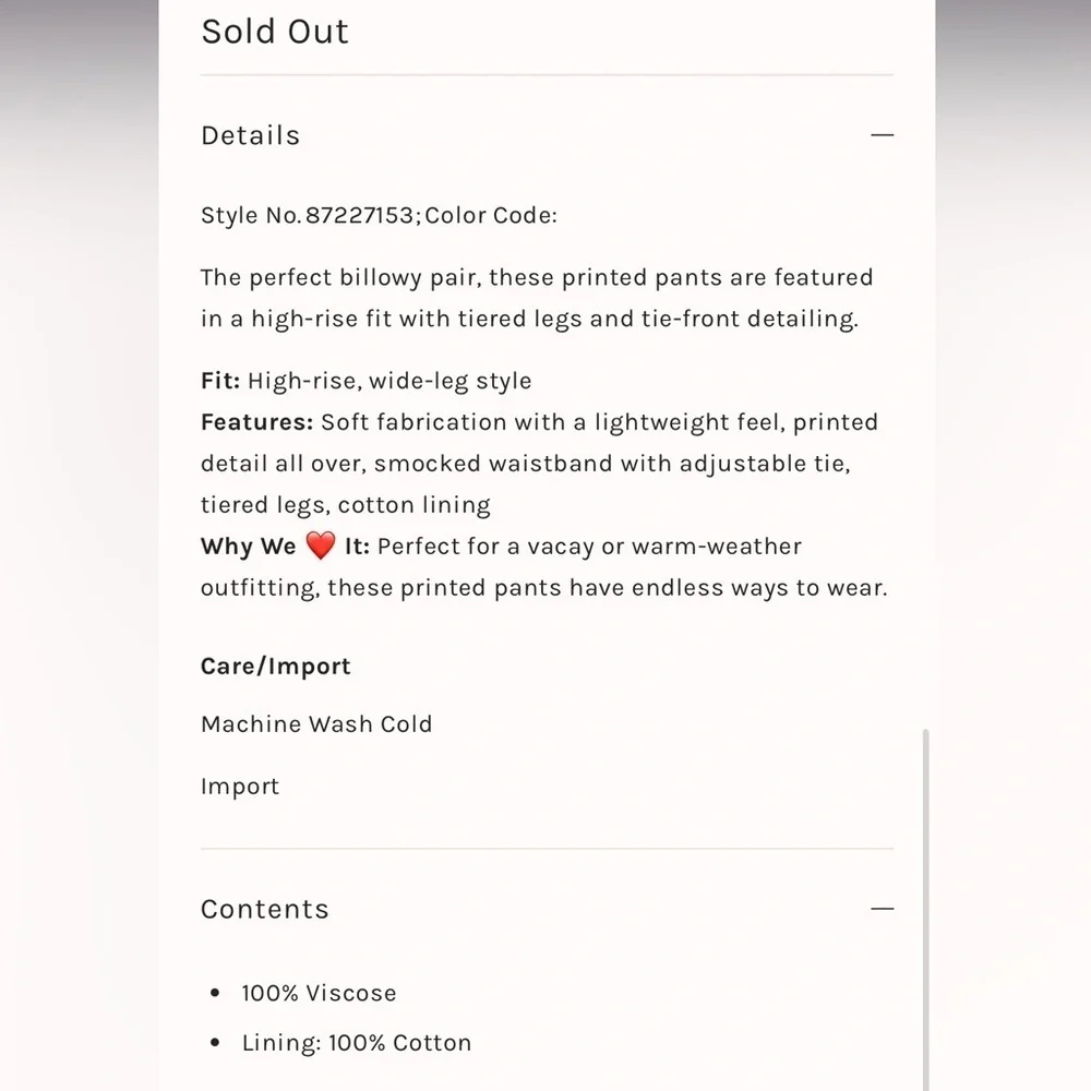 Free People sold out