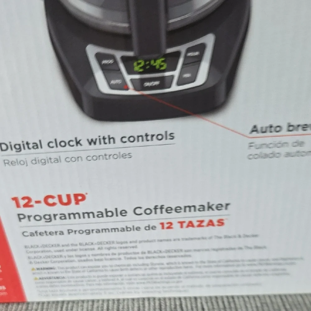 Black & Decker warm controls programmable