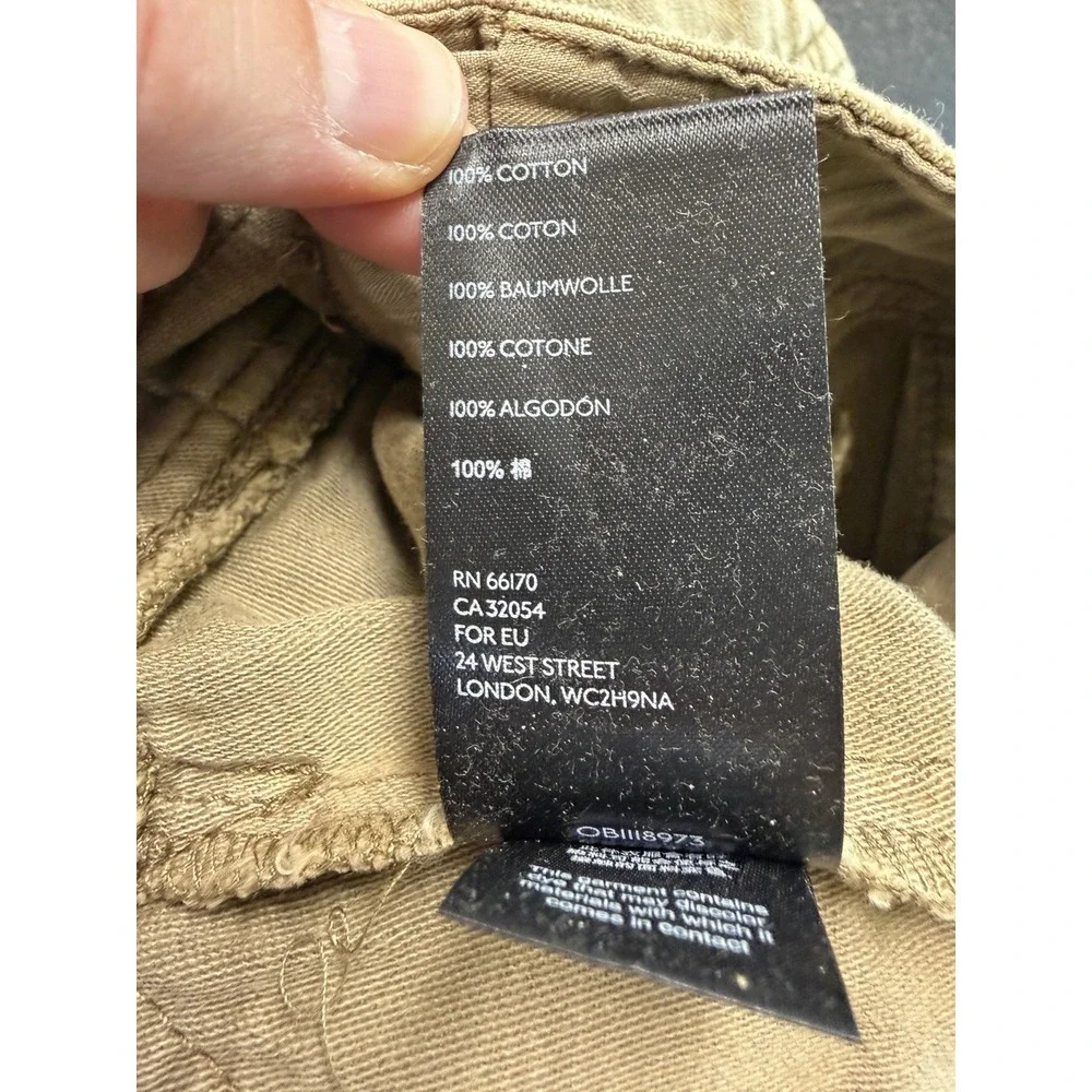 Free People Off‎ The Beaten Path Utility Romper Khaki Distressed Small