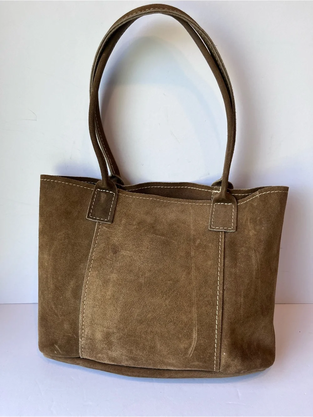 N/A brown suede