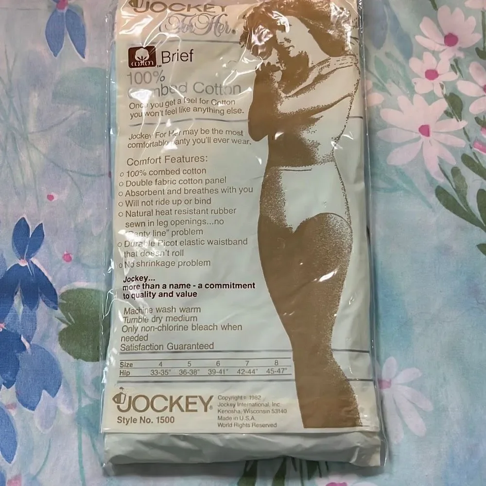 Vintage Jockey for Her Cotton Brief NIP *1 PAIR* Size 6