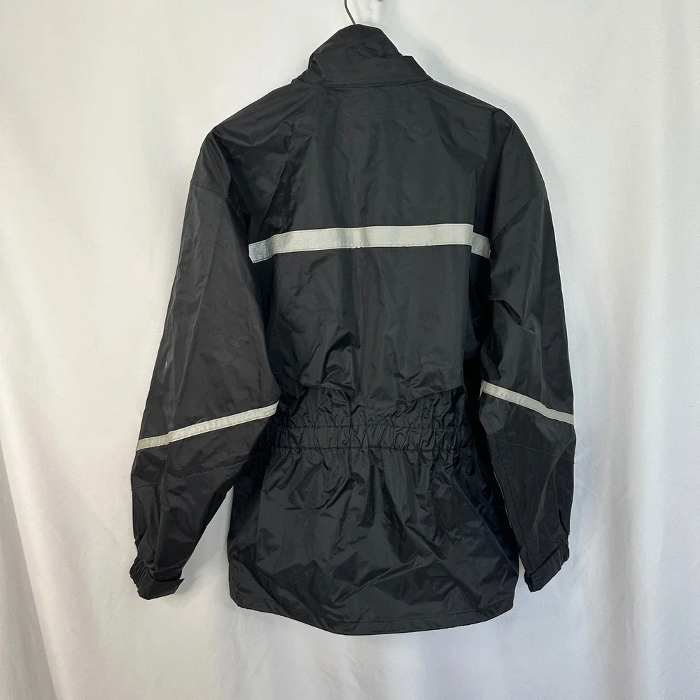 Tour Master Riding Apparel Motorcycle Jacket‎ Black Reflective Men's Size Large