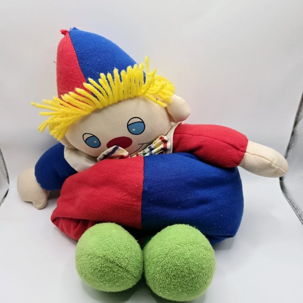 Vintage Carters Musical Clown Baby‎ Infant Stuffed Plush Lullaby Crib Pull Toy