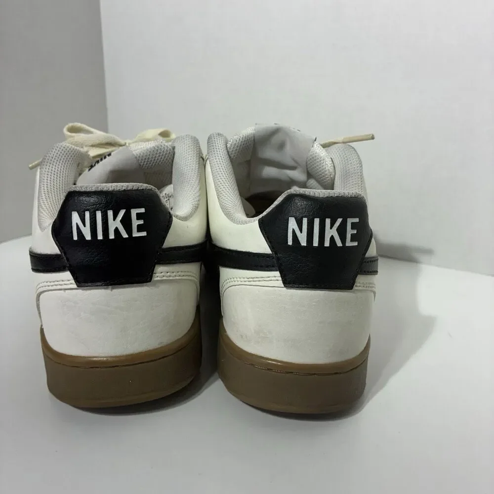 Nike Court Vision Low Men’s Size 9 Sail Black Gum Sneakers FQ8075-133
