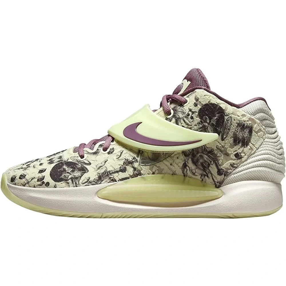 Nike Kevin Durant KD14 Surrealism Glow Sole Lime Ice Light Mulberry 300 Sneakers