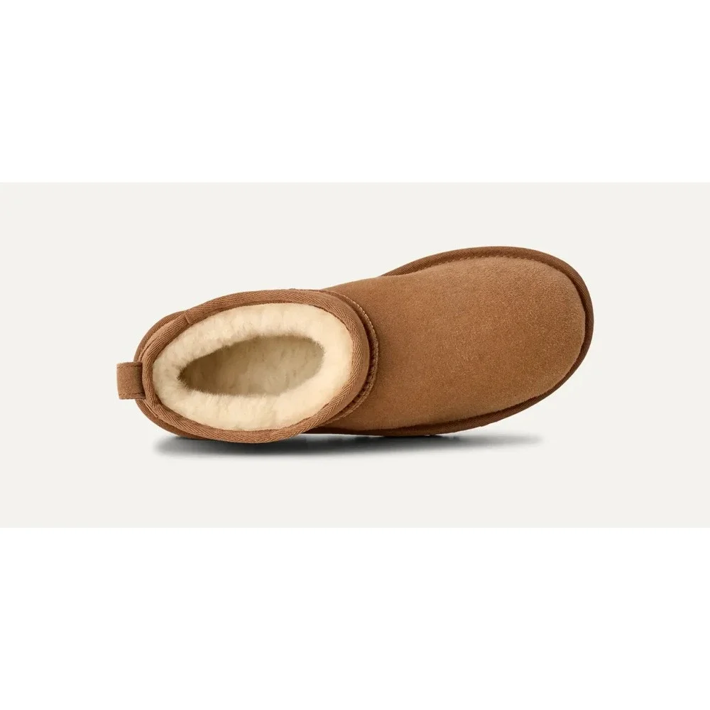 Mens Size 8- UGG Classic Ultra Mini Boots Chestnut Shearling NEW