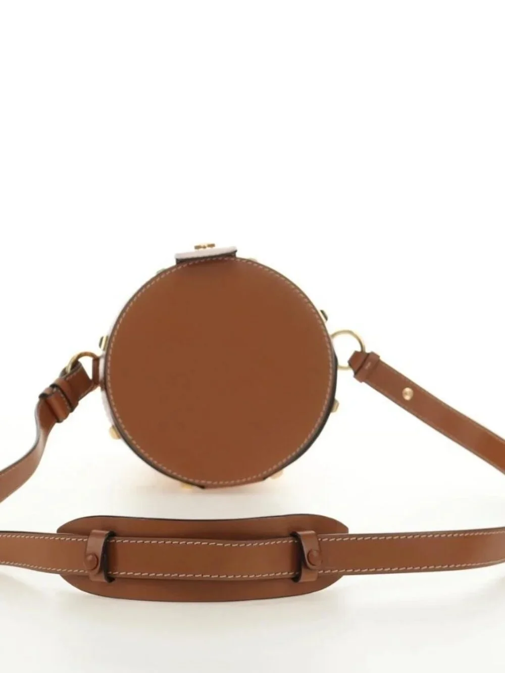 Salvatore Ferragamo Gancini Straw Bag Raffia Beige Gold Auth BA13293SM