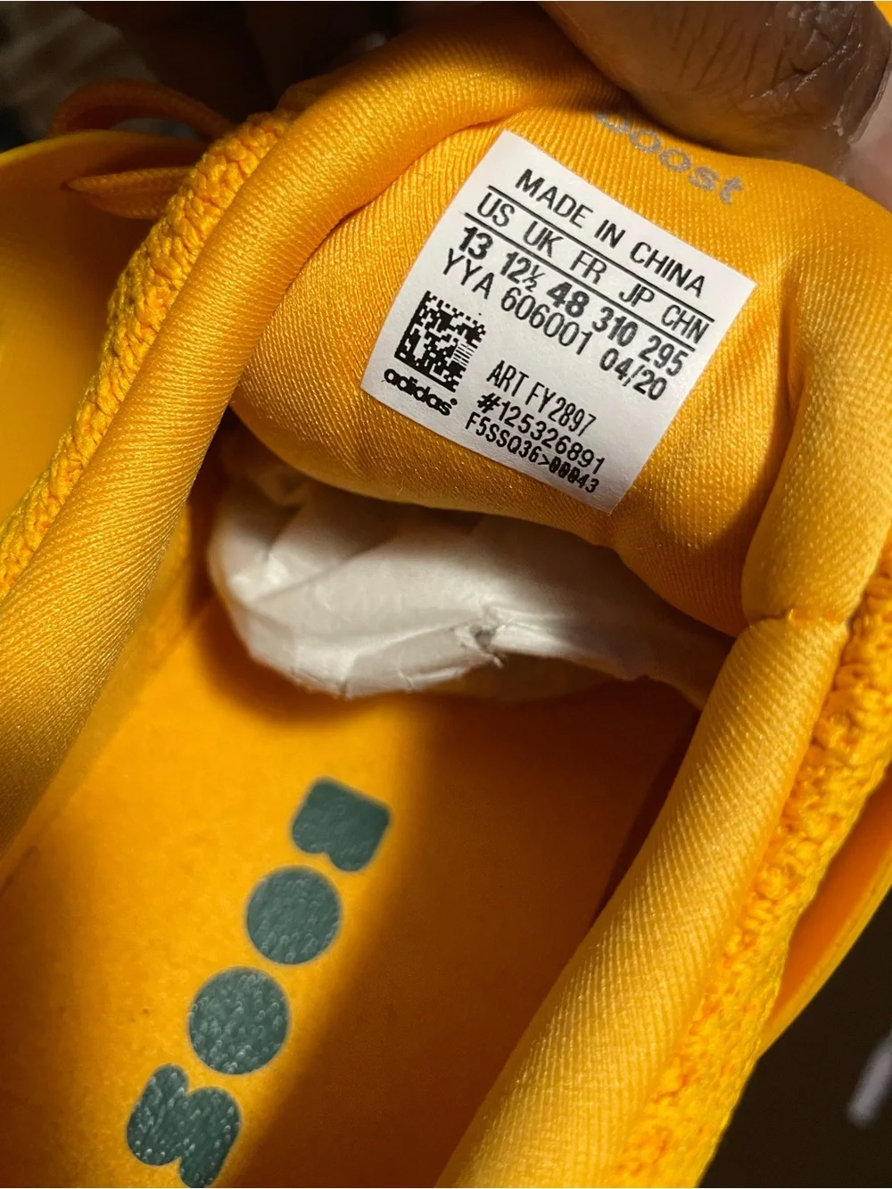 adidas vibrant yellow