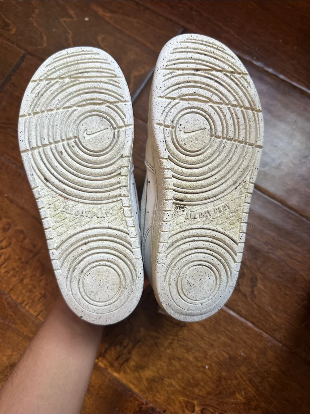 Nike Kids White Velcro Low-Top Sneakers