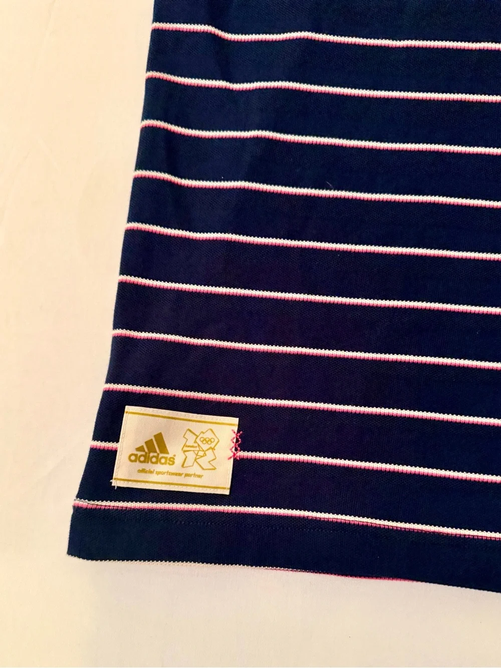 Adidas Pique Polo Soccer Shirt 2012 Olympic Games London Blue Stripe XS NEW