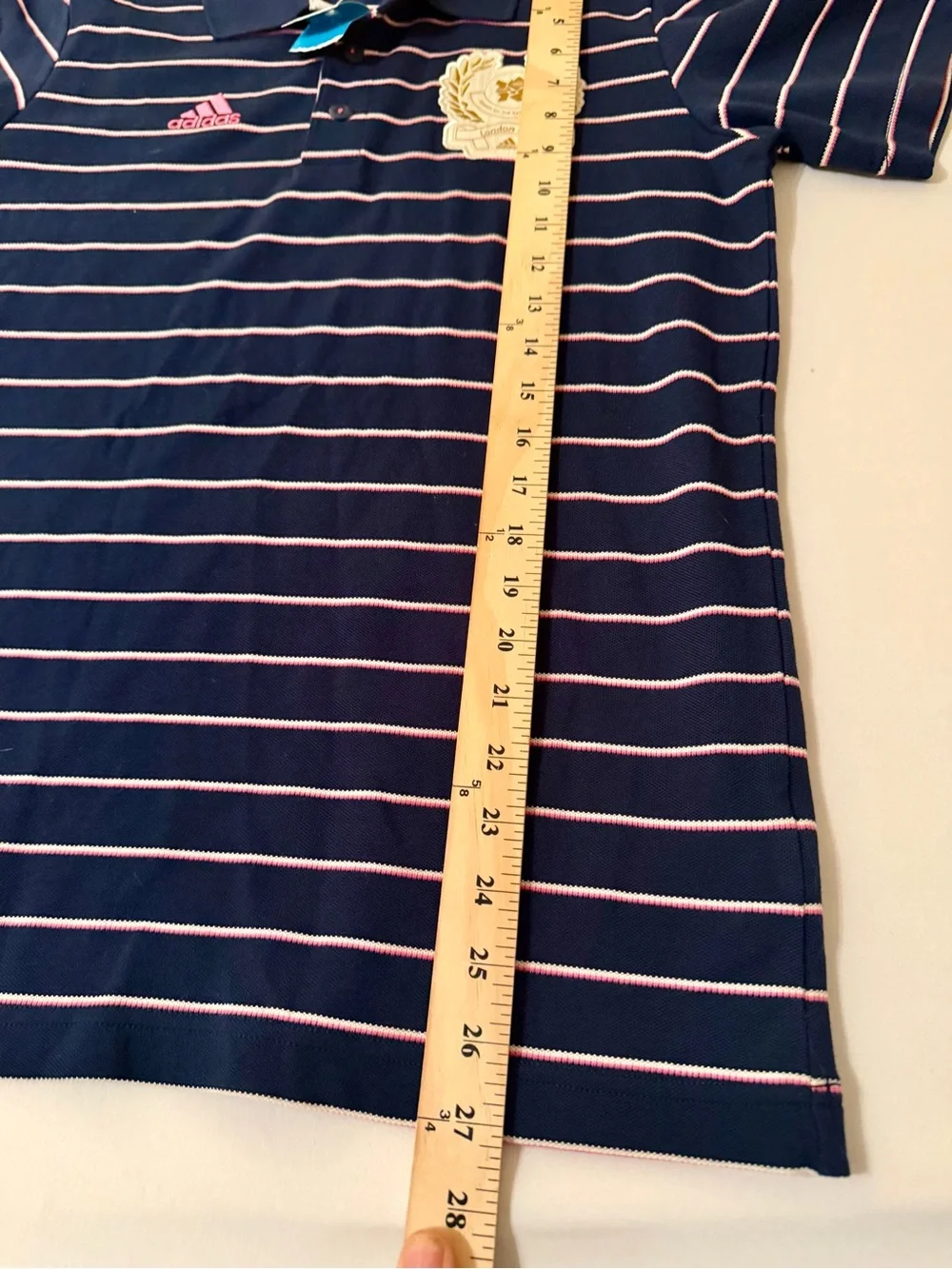 Adidas Pique Polo Soccer Shirt 2012 Olympic Games London Blue Stripe XS NEW
