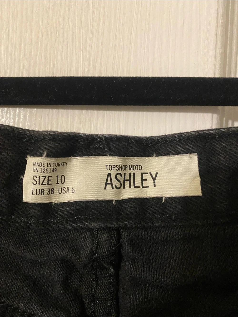 Topshop black denim