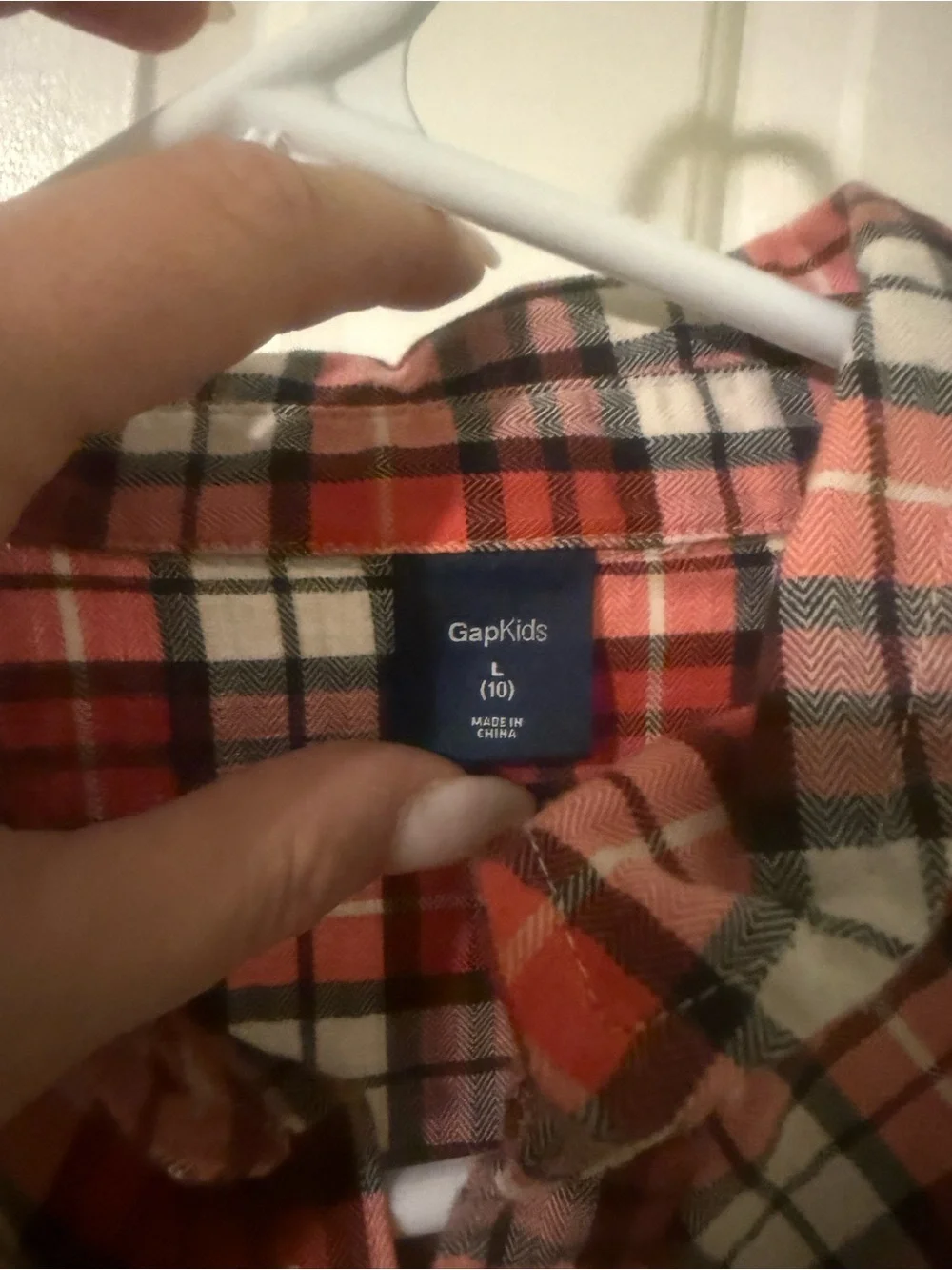 GAP kids plaid