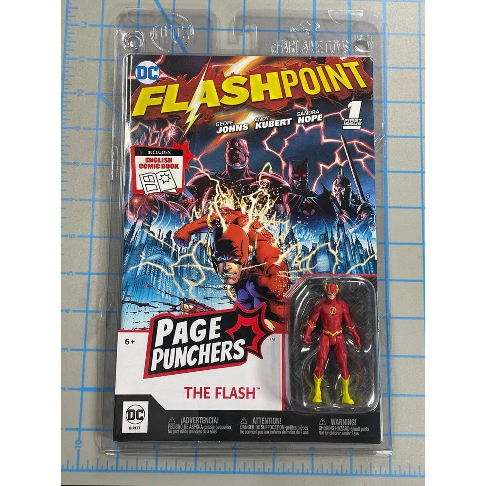 DC Direct Page Punchers Flashpoint The Flash Action Figure with Comic McFarlane