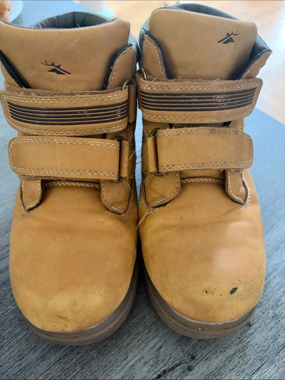 Thinsulate Insulated Kids Brown Double-Strap High-Top Boots