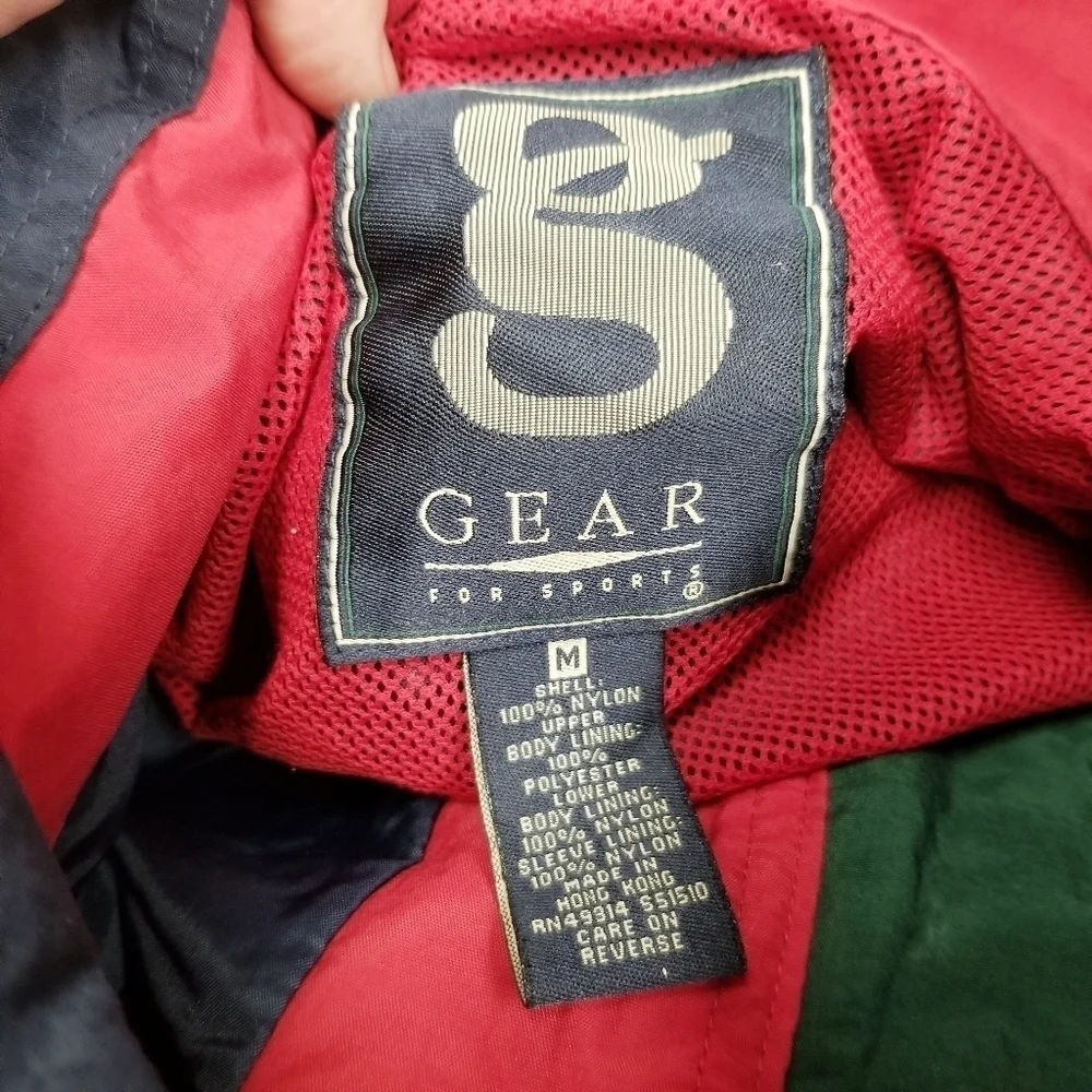 Gear for sports lightweight wind breaker jacket‎ coat size Medium dark navy blue
