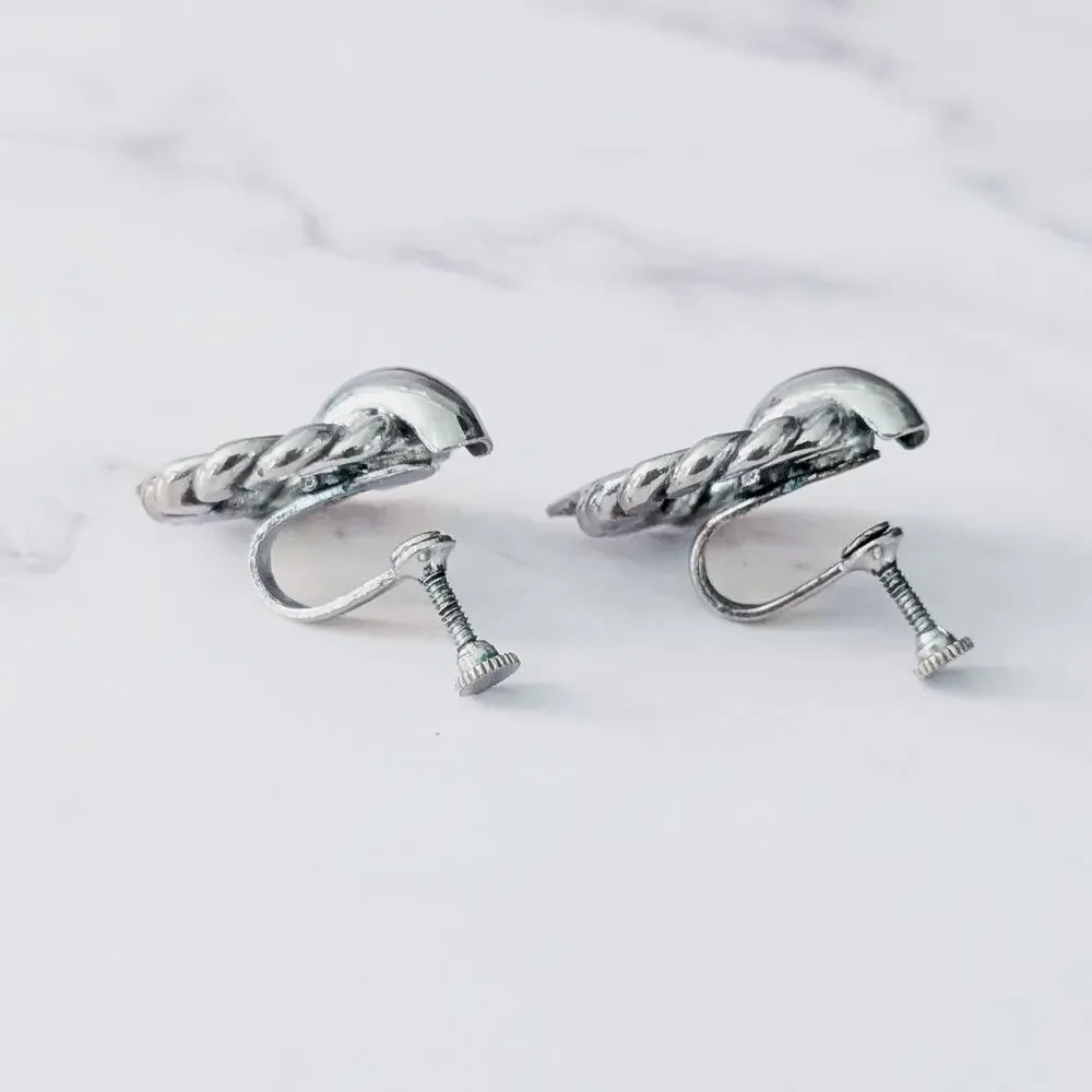 Vintage screw earrings