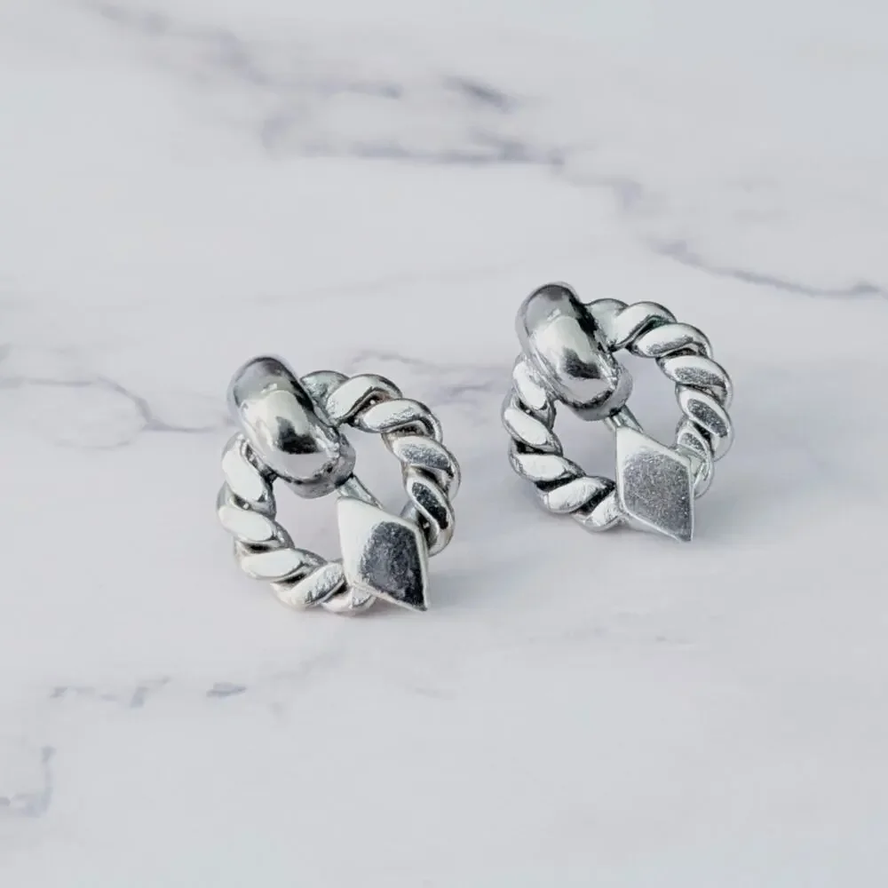 Vintage screw earrings