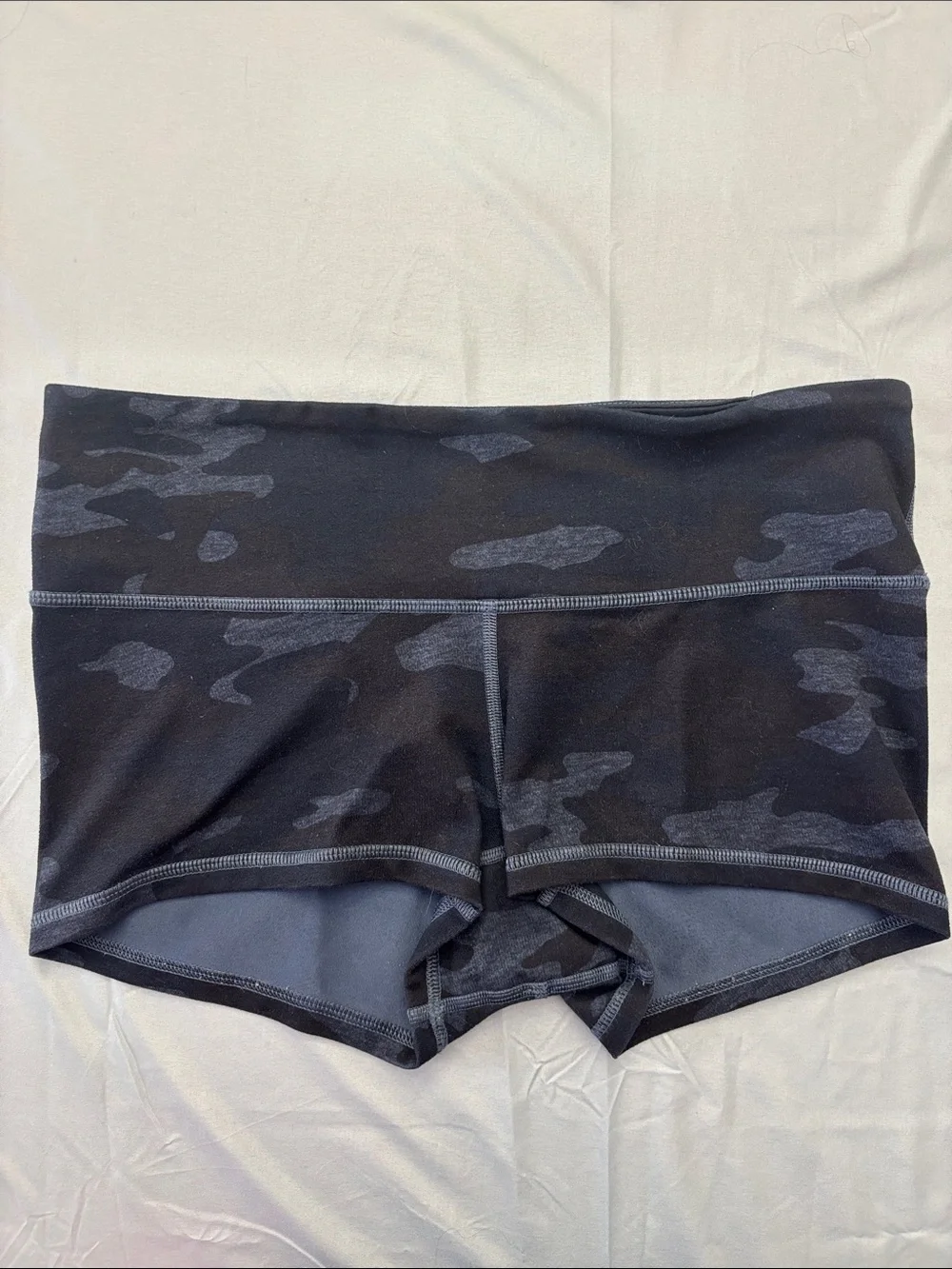 lululemon athletica Dark Blue and  Gray Camo Athletic Shorts