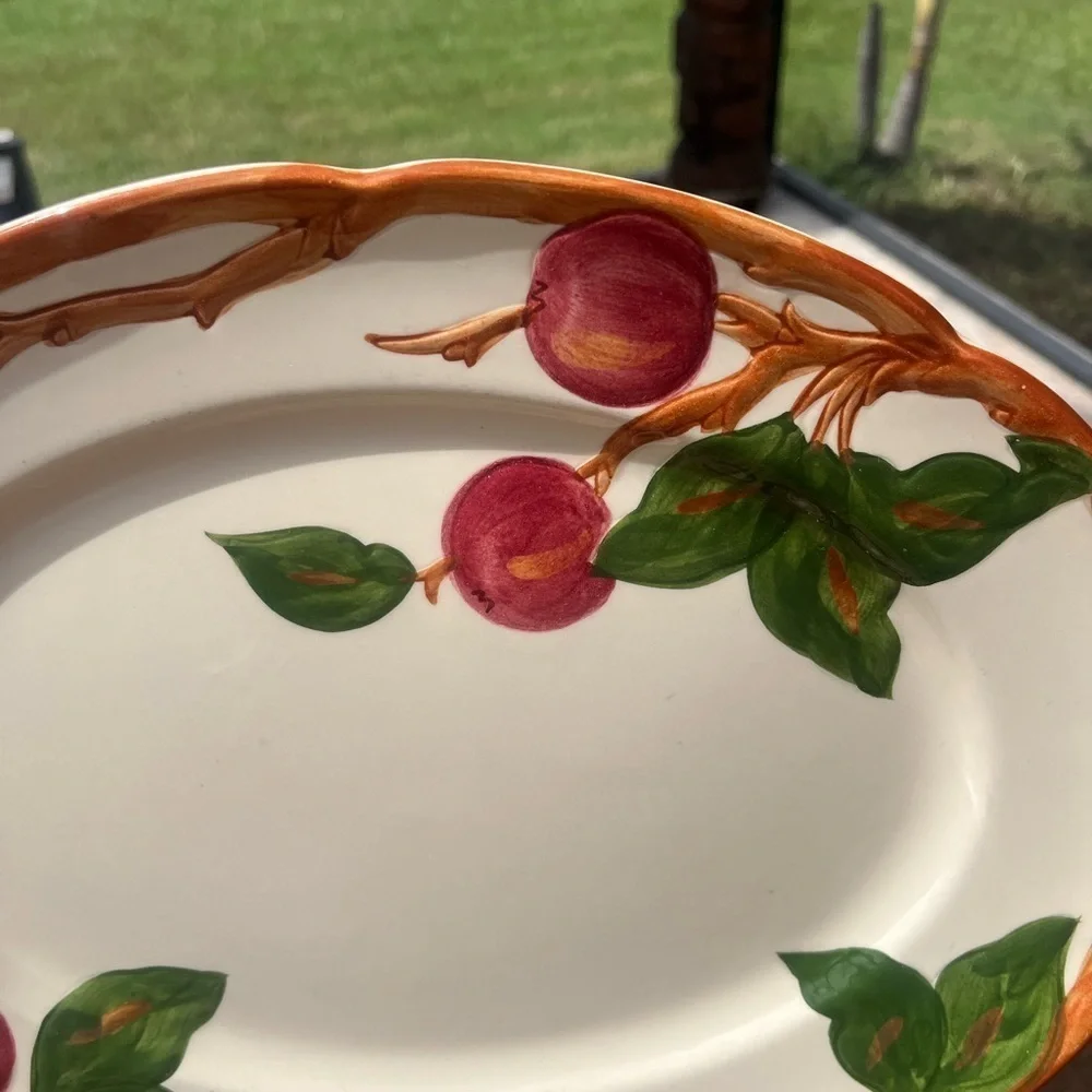 Franciscan Apple Serving Platter 14” Vtg 1960’s USA Earthenware Replacement