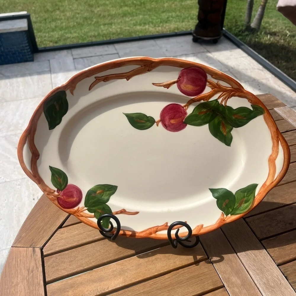 Franciscan Apple Serving Platter 14” Vtg 1960’s USA Earthenware Replacement