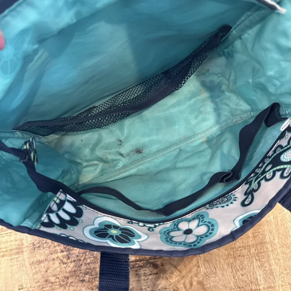 Thirty-One True Beauty Bag Paisley Day Retired Cosmetic Travel Handles Make Up