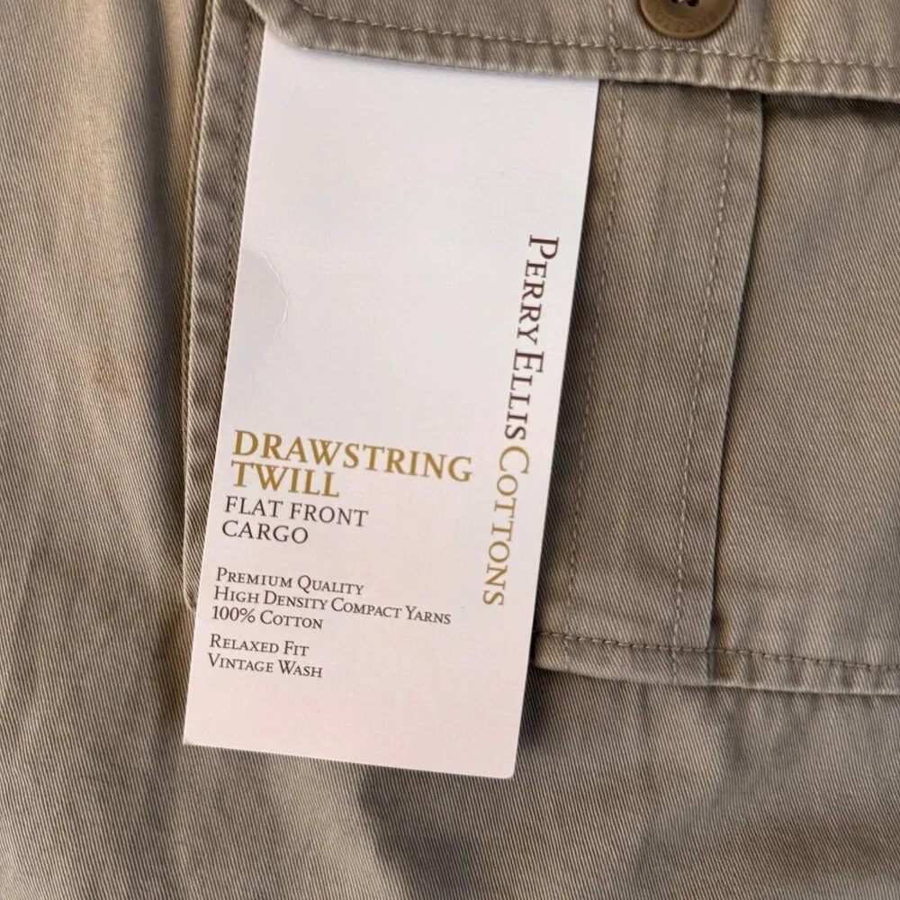 Perry Ellis Cottons waistband wash weather
