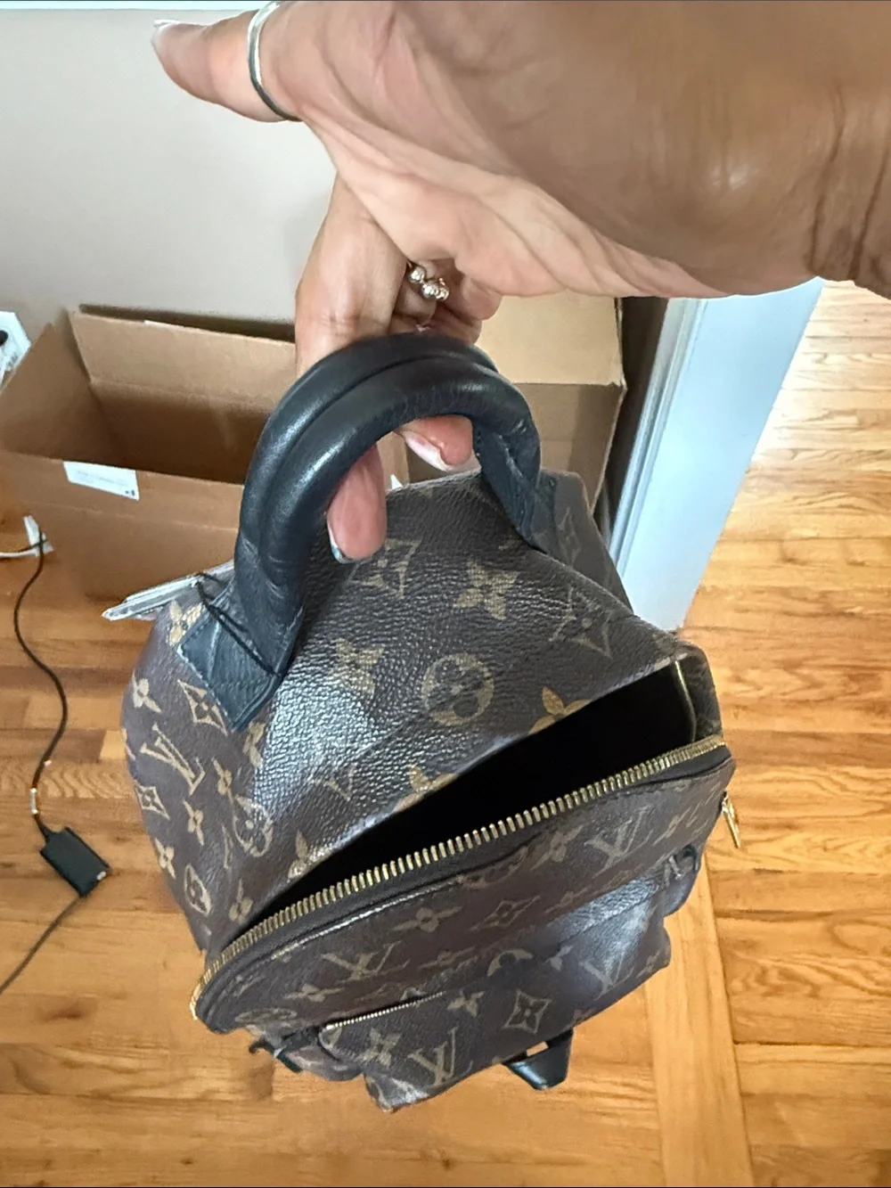Louis Vuitton Monogram Canvas Mini Backpack in Brown