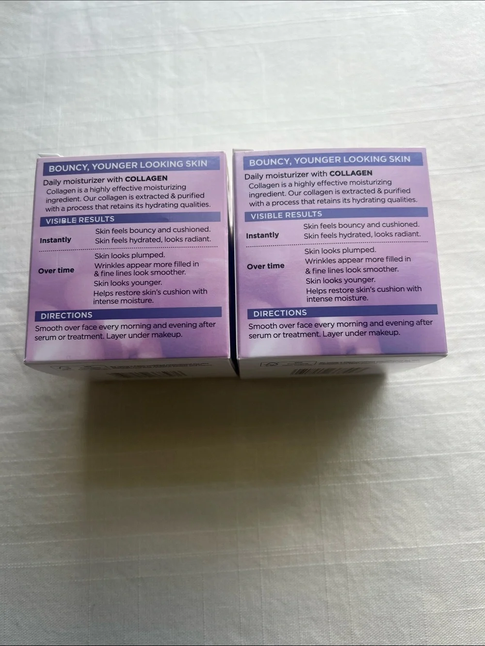 L'Oreal Paris Collagen Moisture Filler Daily Moisturizer Lot of 2 (Regular & Fra