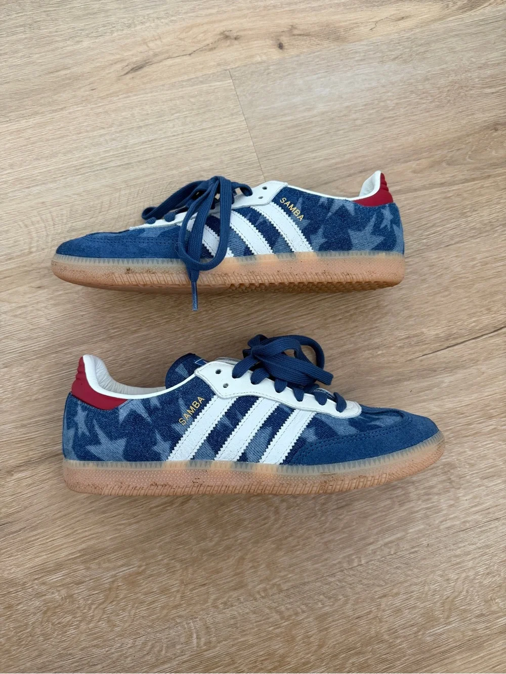 Men’s adidas samba star print sneakers 7.5