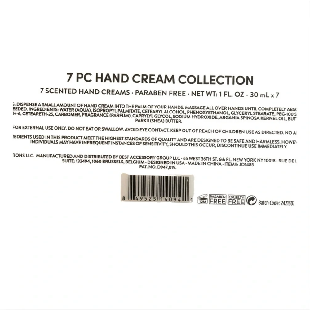 BETSEY JOHNSON 7 Piece Hand Cream Collection, NIP