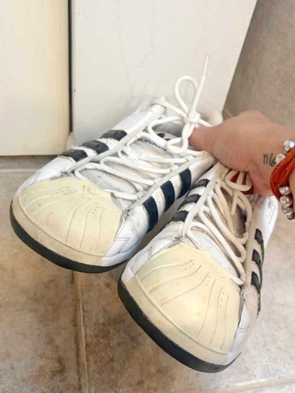 adidas superstar leather