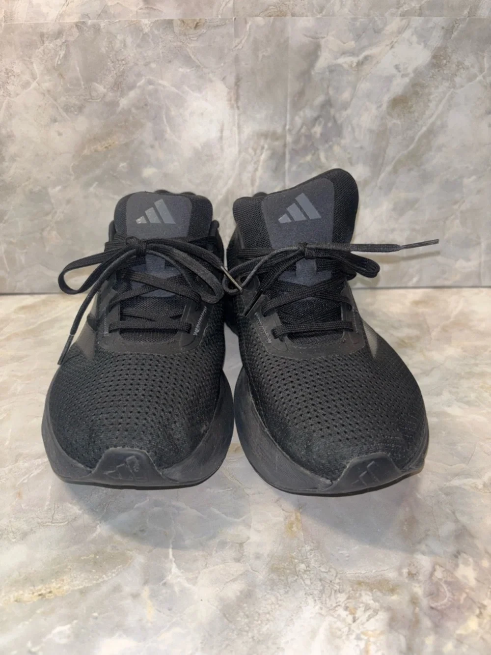 Adidas’s All-Black Mesh Training Sneakers