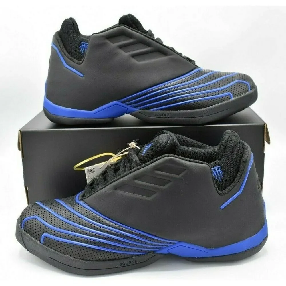 NWB Adidas Men Size 8 TMAC 2 Restomod Royal Blue Black Basketball Sneaker FX4992
